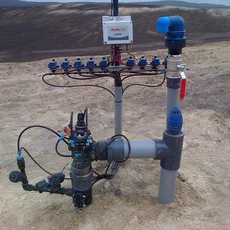 Sistema de riego instalado
